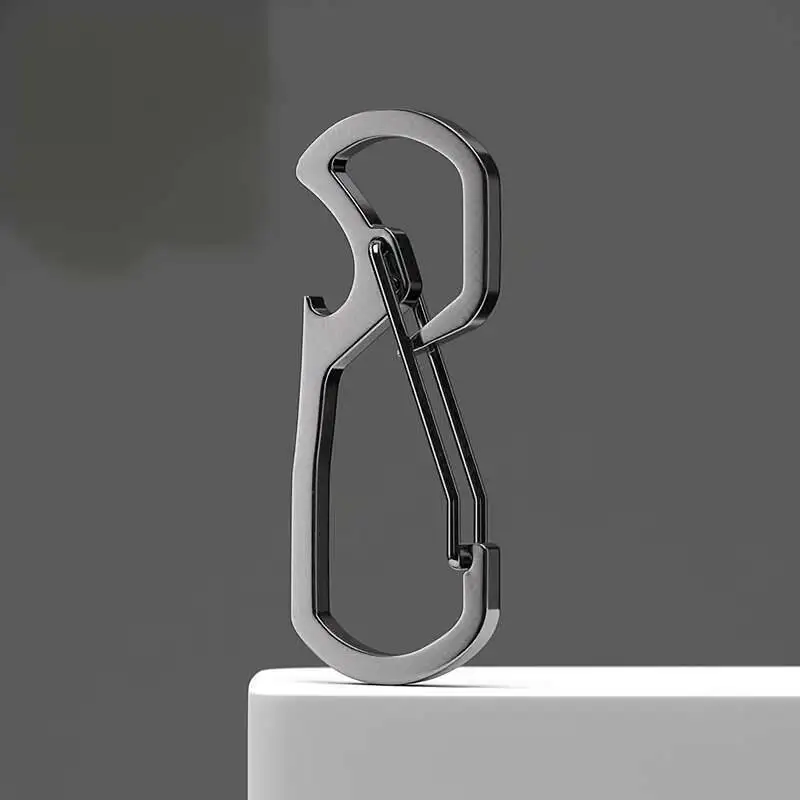 Portachiavi durevole a 3 fibbie Anello per appendere rapidamente apribottiglie Accessorio per ingranaggi Organizzatore di chiavi Design compatto Pratico clip da cintura per attrezzi