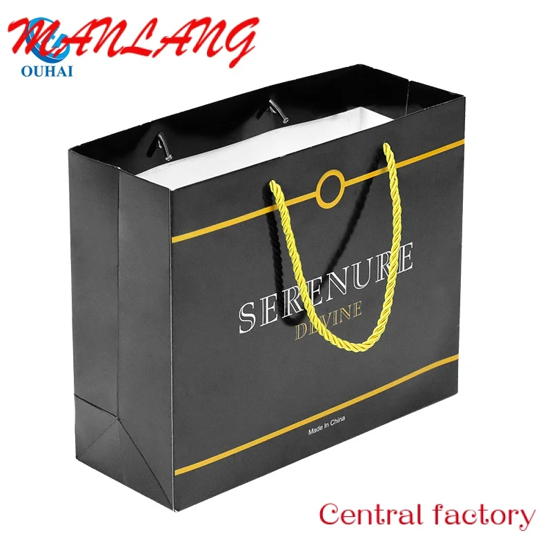 Custom  Cheap Price Luxury Famous Gift Custom Printed Shopping Paper Bag With Your Own Logo