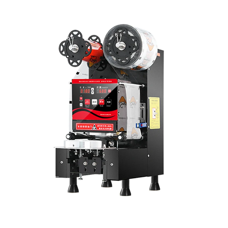 BAILETON Cup Sealer Fully Automatic Paper Milk Te a Coffee Yogurt Juice Boba Bubble T ea Cup Sealing Machine