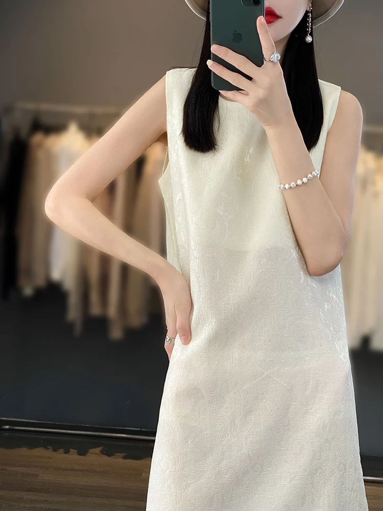 

New round Ne Svel Sa Dr Women's A-Line Satin Acetate Midi Knee-Length Casual Drapey Long Dr