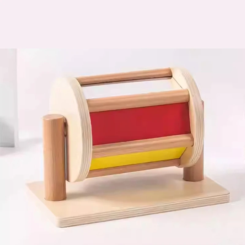 

Учебное пособие Монтессори, вращающийся барабан, вращающаяся радуга, детский интеллект, детские игрушки, игрушка Монтессори для раннего образования