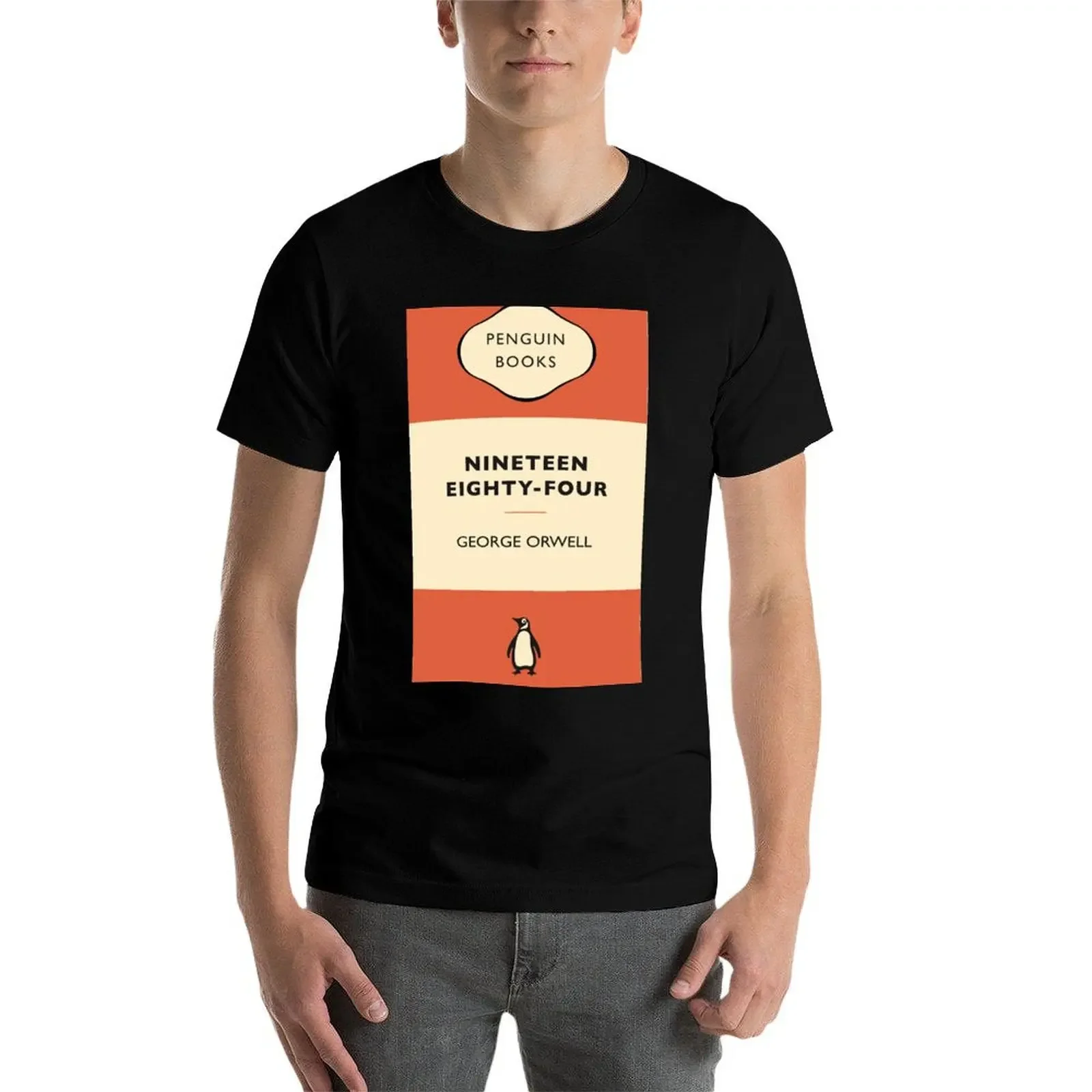 Penguin Classic Nineteen Eighty Four by George Orwell T-Shirt graphic shirts tees t shirts men