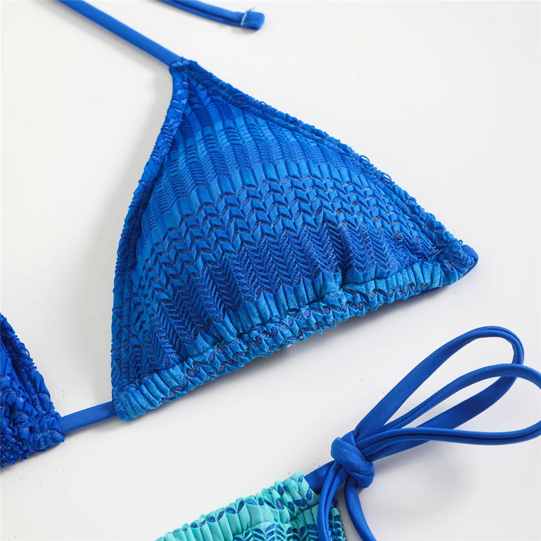 3-teiliger Bikini mit Rock, Neckholder und hohem Beinausschnitt, Damen-Badeanzug, dreiteiliges Bikini-Set, Damen-Bademode, Badeanzug, Schwimmanzug V6506 – Detail 28