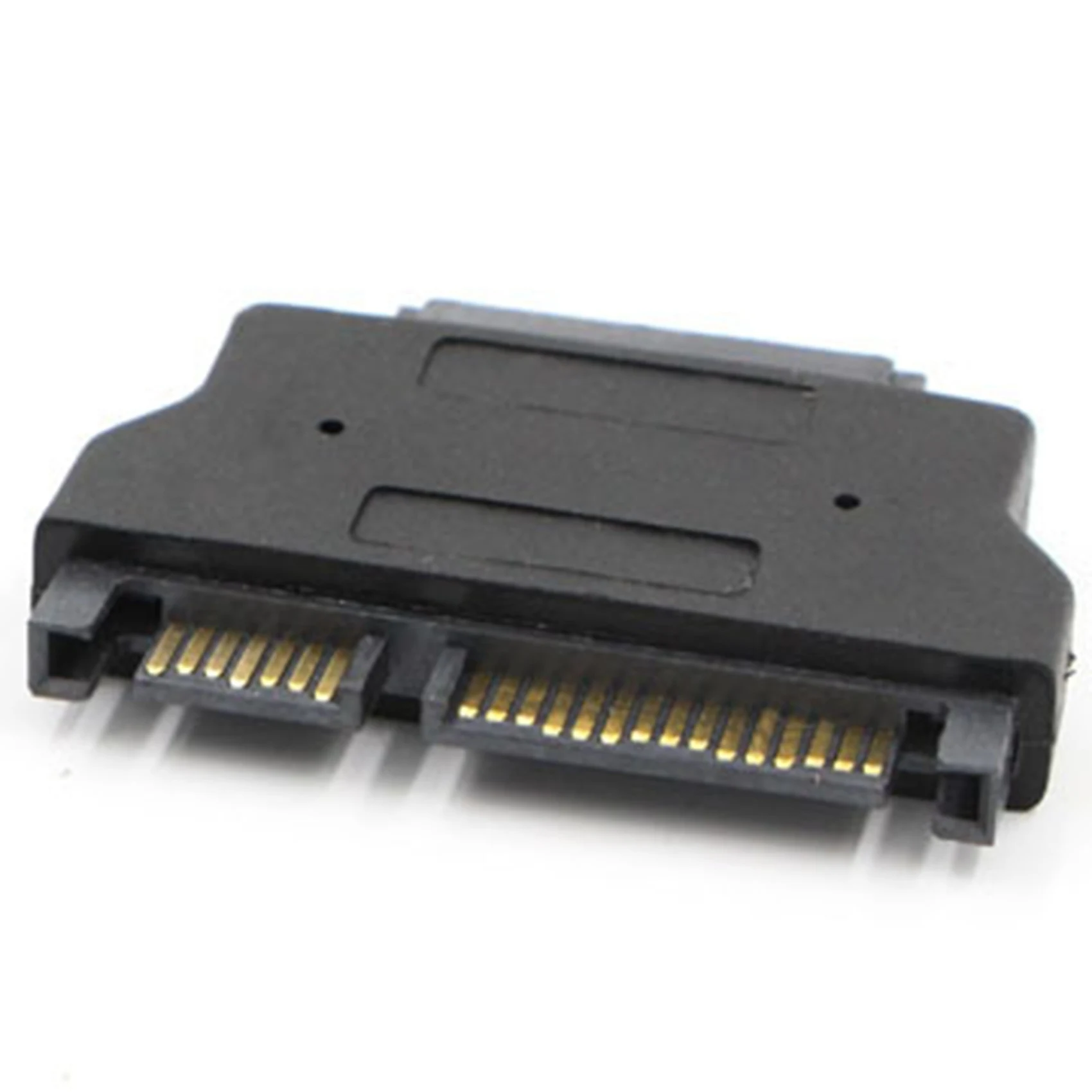 Nouveau! Adaptateur SATA série ATA 7 + 15 22 broches mâle vers mince 7 + 6 13 broches femelle adaptateur pour ordinateur de bureau HDD CD-ROM disque dur