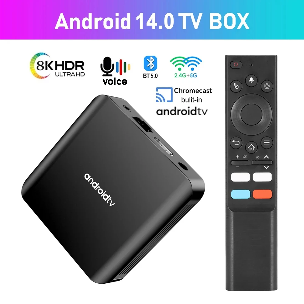 TV98 ATV Plus Android 14 TV Box 5G Dual Wifi TV HD 8K Video 2GB 16GB BT5.0 H313 Quad Core 4K 3D Voice Media Player Set Top Box