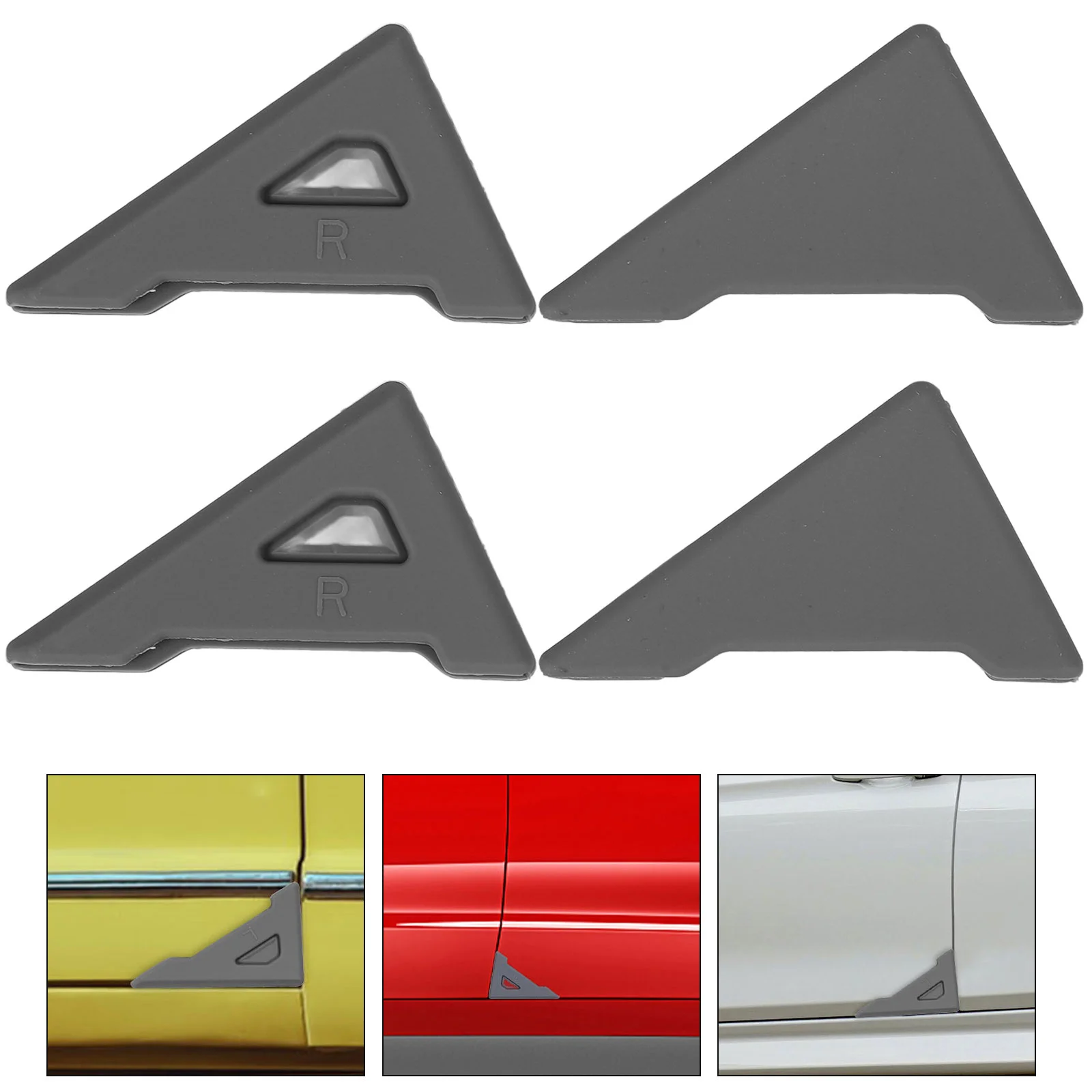 

4 Pcs Car Bumper Door Silicone Guard Guards for Cars Protector Edge Silica Gel Protection Vehicle