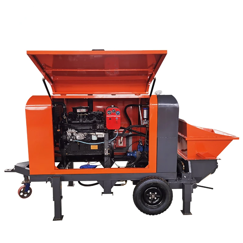 Factory direct sales of powerful diesel type secondary structural column pump concrete delivery pump truck