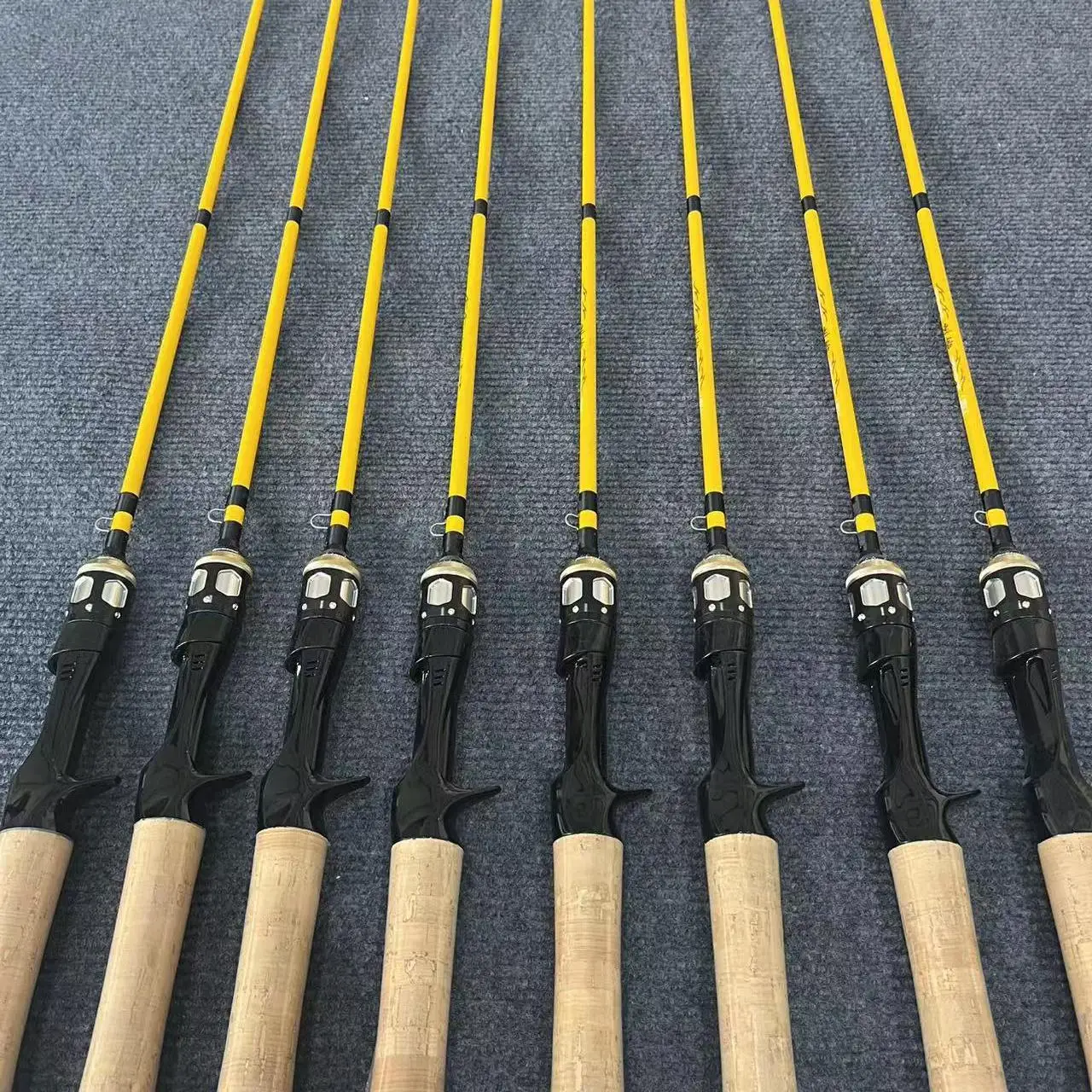 新型ロードヤンカーボン釣り竿ソリッドルアーフィッシングロッドセット-遠投用-68m-8m-98m-20m-軽量ハードロッド