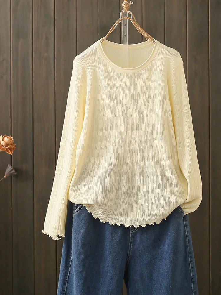 

plus Size Knitwear Soft Elegant Autumn Winter Sweater with Wood Grain Extra Elastic for plus Size Women Warm Long Sleeve