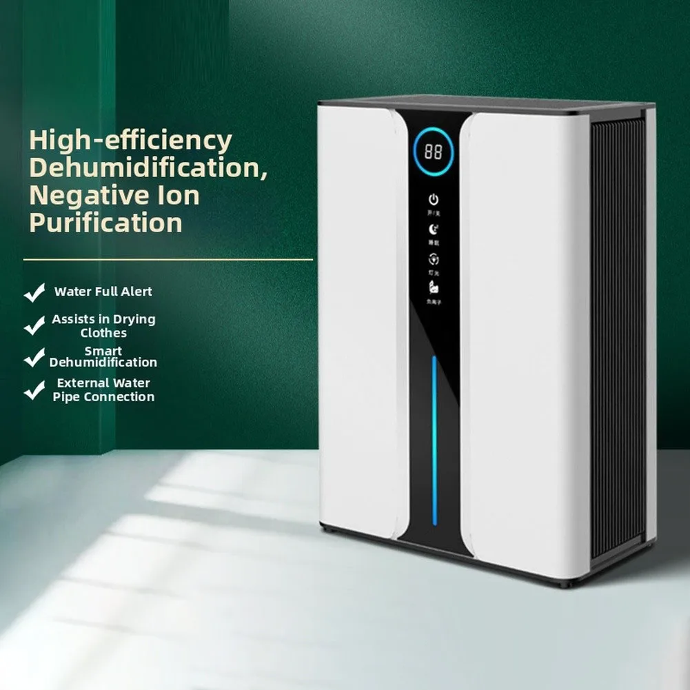 3L For Hybrid Dehumidifier 2L Daily Extraction ABS Quiet 30dB For Home Bedroom Clothes Drying Air Quality Control