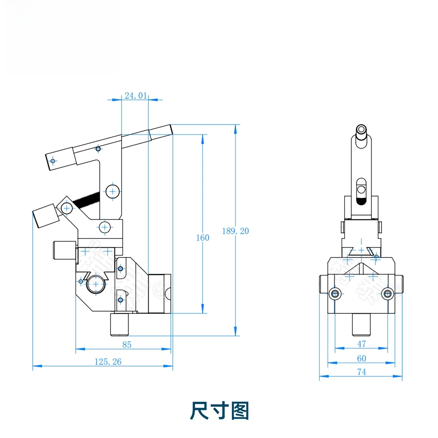 4‑Axis Welding Torch Adjustment Fixture for Arc Welding Wire Feeder, Automatic Welding Tooling Clamp, Fine‑Tuning Sliding Table