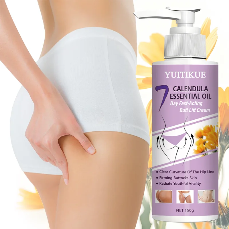 YUITIKUE 7-Day Butt Lift Cream 150g - Fast-Acting Firming, with 7 Calendula Oils, for Butt, Abdomen & Thighs Sculpting