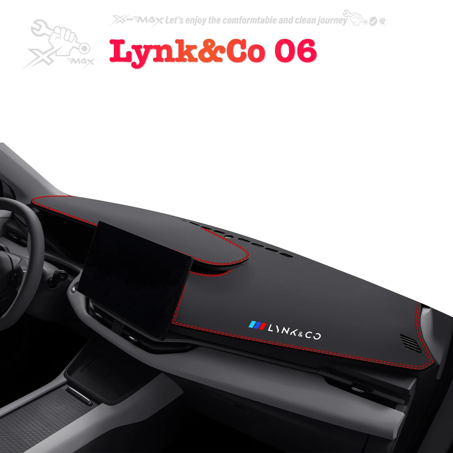 

Left-hand Drive Car Dashboard Mat For Lynk&Co 06 2020-2024 Light Blocking Pad Center Console Dash Mat Sunshield protector