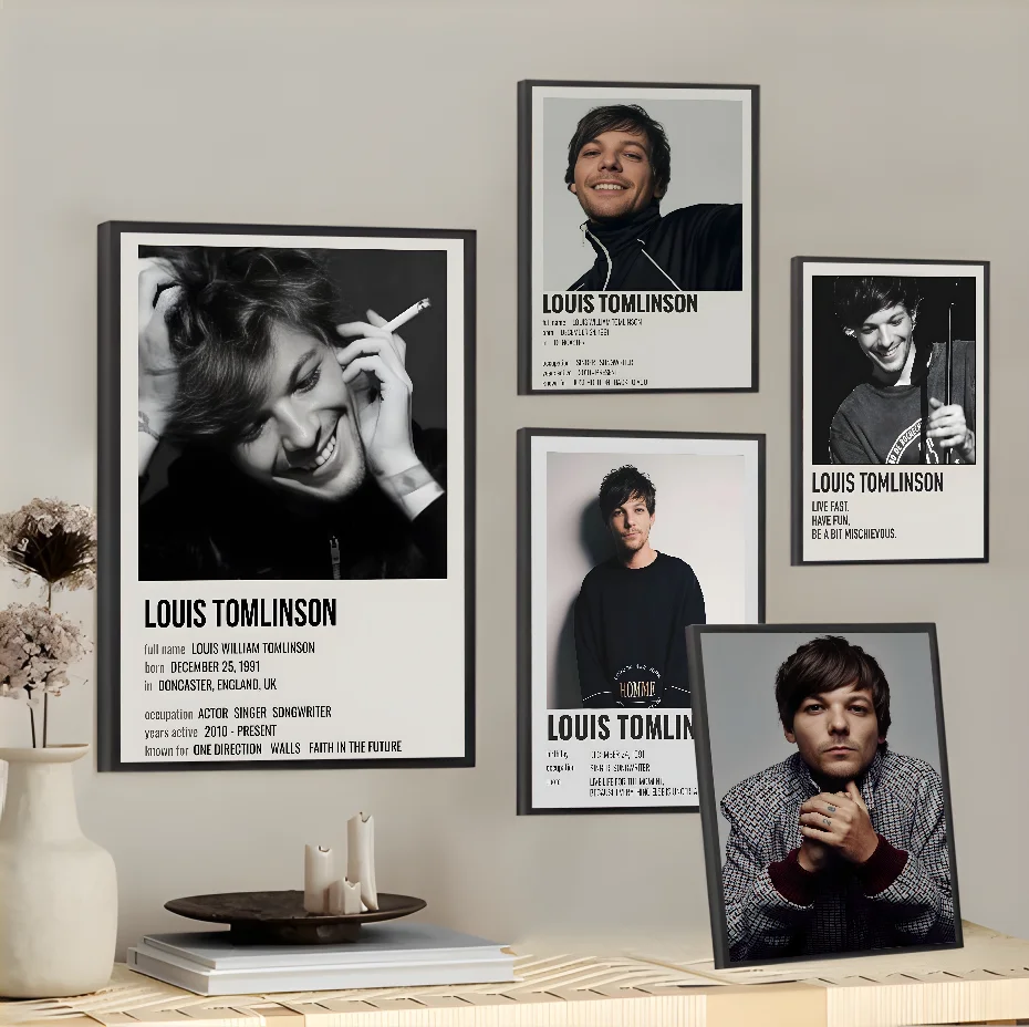 

L-Louis Hot Singer T-Tomlinsons Poster Wall Art Painting Study Nordic Home Decor