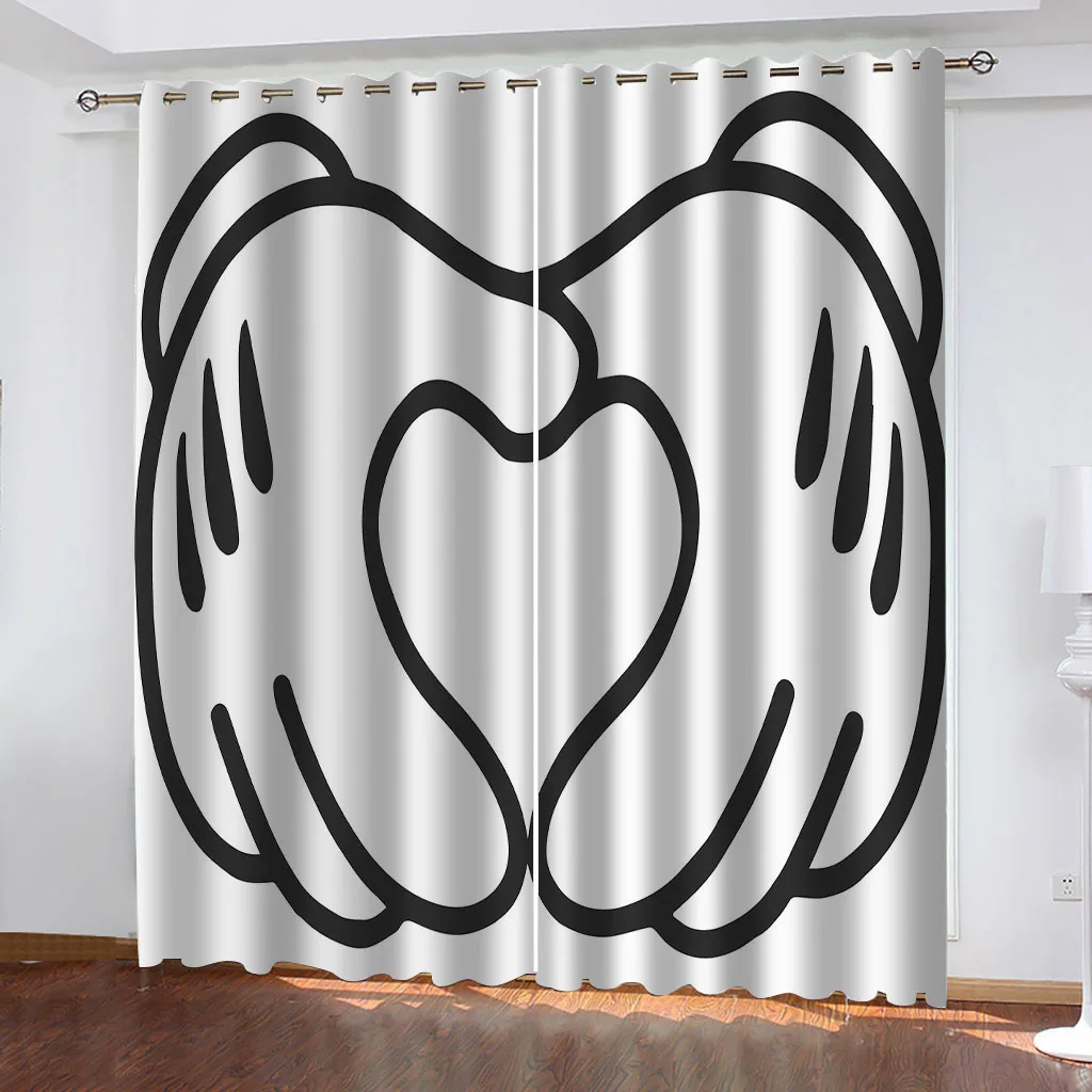 Modern Living Room Curtains 2024 Sports Baseball 3D Home Decor Bedroom Curtains Personality Children Polyester Window Drapes