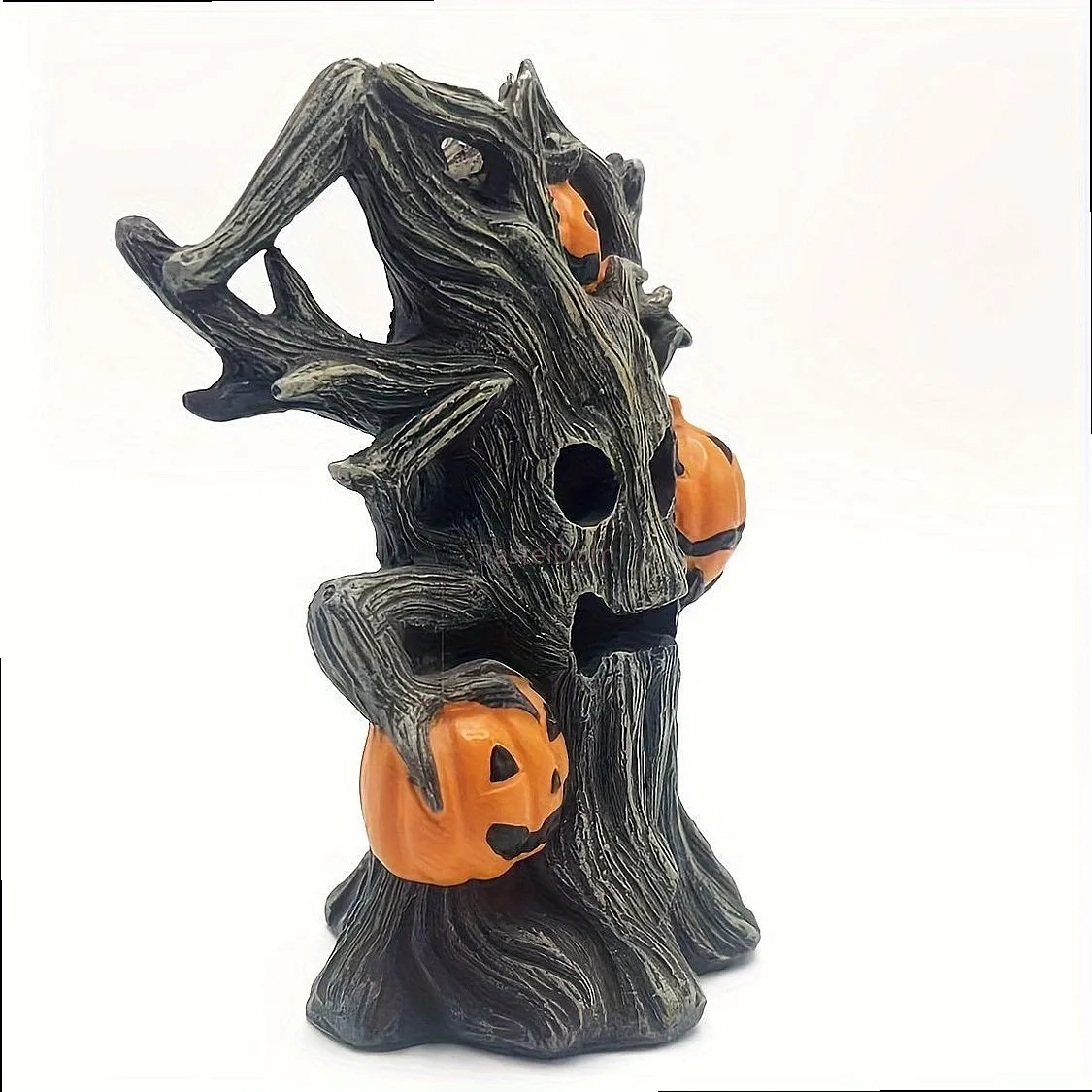Halloween Pumpkin Tree Monster Sculpture Figurine Creepy Decor for Home Outdoor Yard Lawn Art