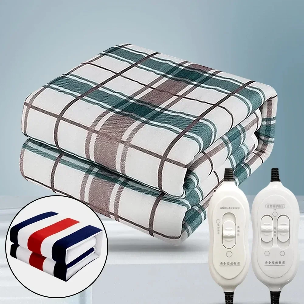 110V 220V Electric Blanket Thicker Heaters Home Bed Sheet Thermal Mat Heating Mattress Winter Thermostat Double Body Warmer Pads