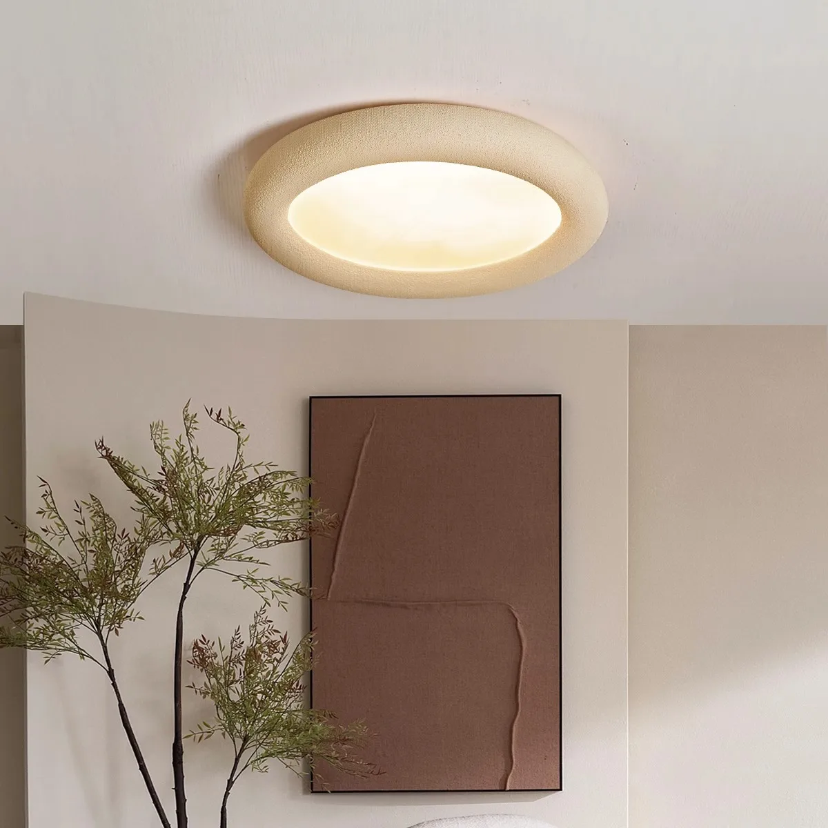 2026 French Retro Cream Style Ceiling Light Wabi Sabi Style Creative Minimalist Master Bedroom Children's Room Lighting Fixture
