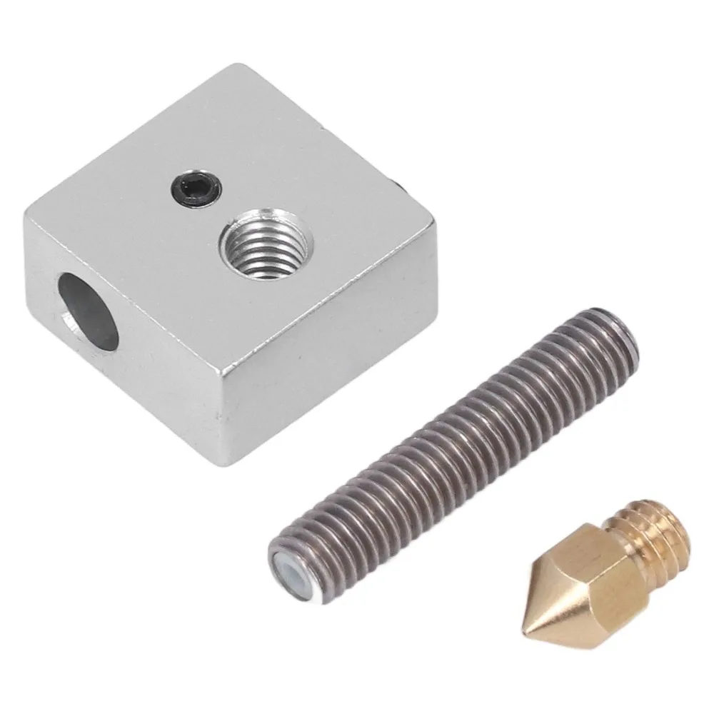 5 Set Brass Material 3D Printer Hotend Throat Tube Included Hotend Assembly Parts 3D Printer Nozzle for Anet A8 A2