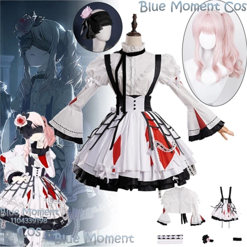 Mzk5 Akiyama Mizuki PJSK Cosplay disfraz peluca vestido Lolita bullicio chica mujer Holloween proyecto Sekai escenario colorido personalizado