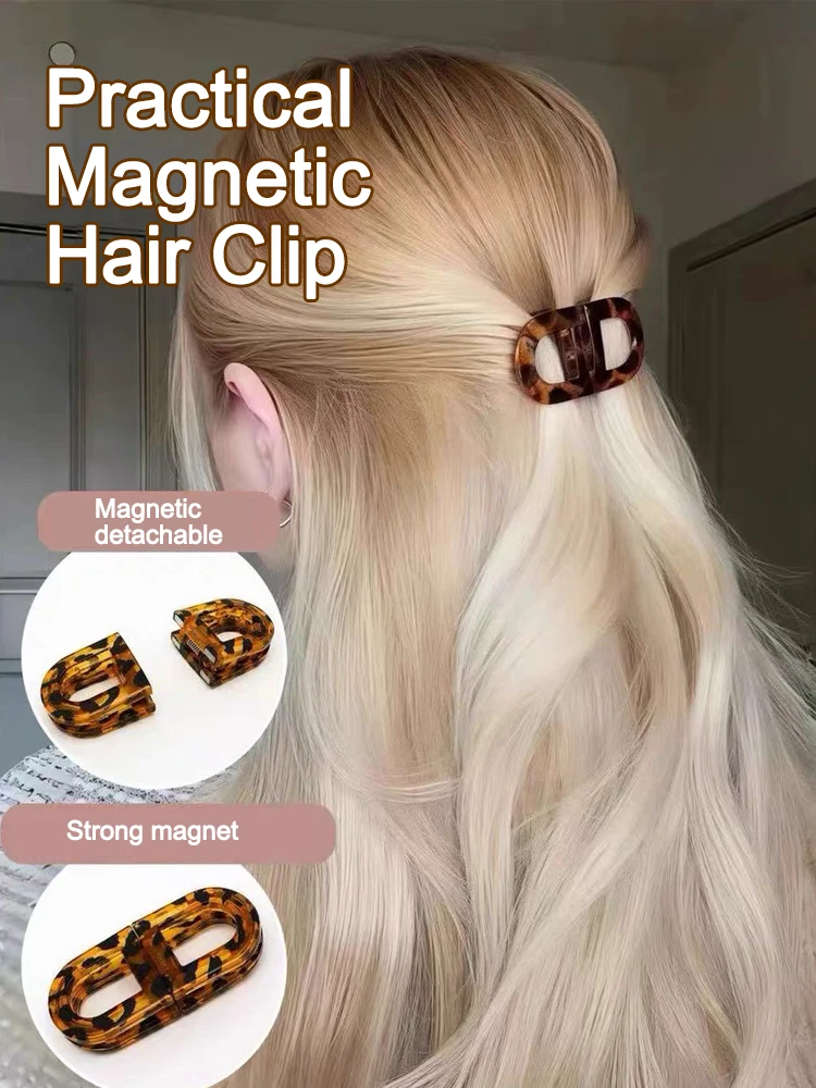 Magnetic Hair Clip Strong Hold Hairpin For Women Hair Accessories Non-Slip Practical Hairgrips Ponytail Barrettes Headwear