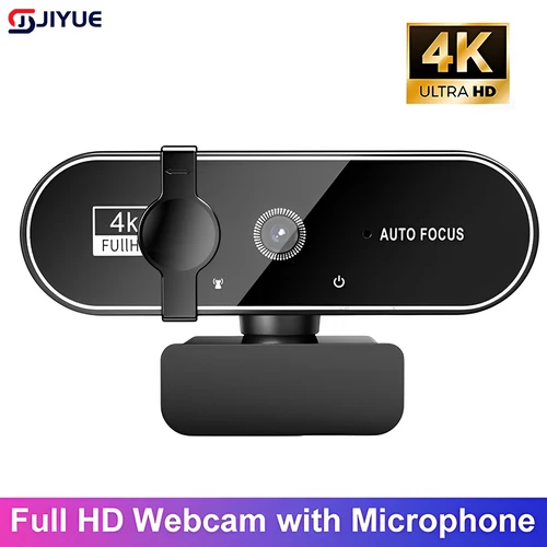 Cámaras web 4K Cámara web USB con micrófono Autofocus Cámara 2K PC Computadora Portátil Transmisión en vivo Cámara web 1080P para videollamadas