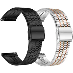 20mm 22mm Metal Strap for Samsung Galaxy Watch 6 4 Classic 6 5 4 Stainless Steel Bracelet for Huawei Watch GT3 2e 4Pro Watchband