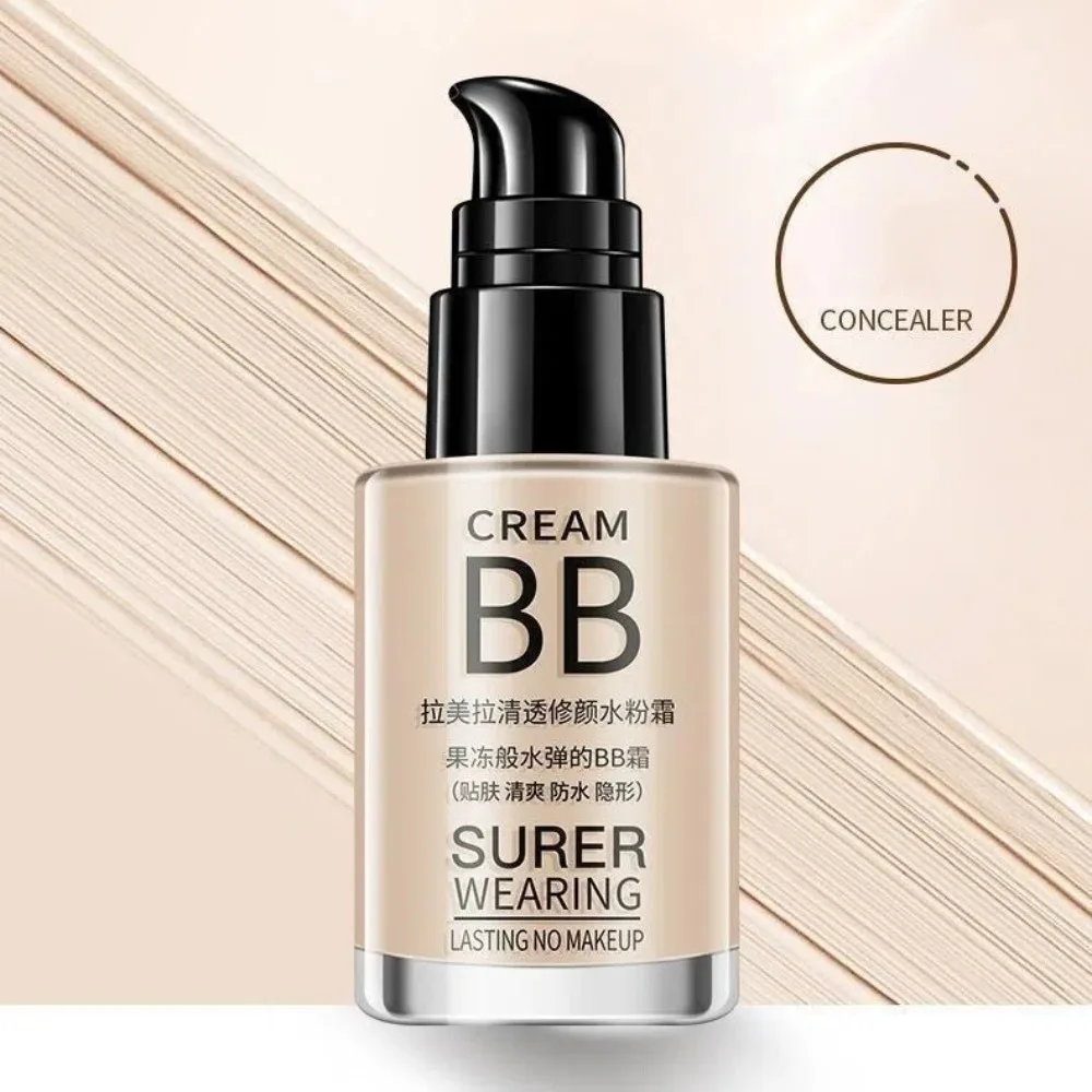 Fondotinta liquido opaco naturale a 3 colori Controllo olio Base viso a lunga durata Crema viso liquida BB Cream impermeabile