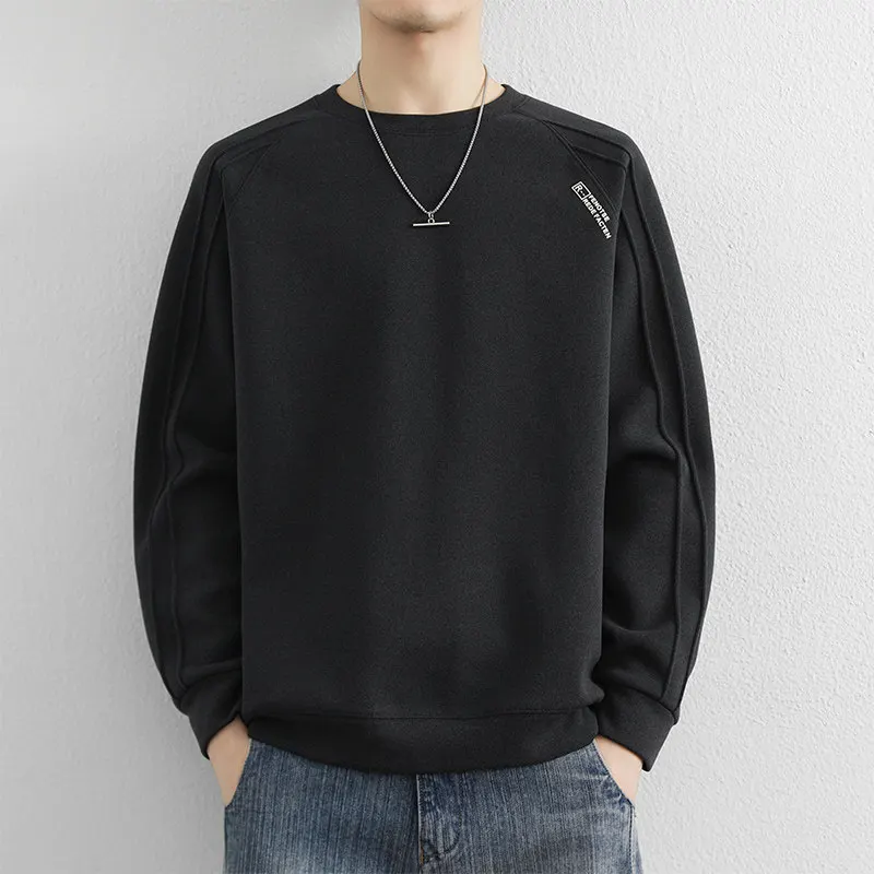 

Men's Faionable Casual Fce Lined Sweatirt High Quali Top Youth All Match Design Autumn Winter Warm Polyester Blend