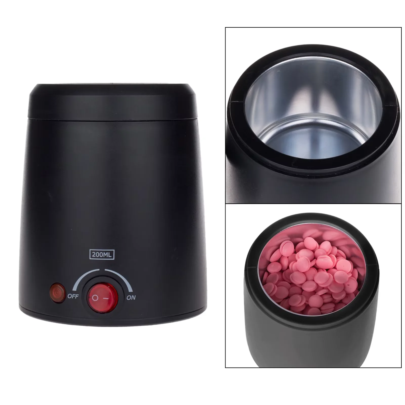 سخان الشمع للتحكم في درجة الحرارة، فرن صهر الشمع، درجة حرارة قابلة للتعديل، تسخين سريع، سهل التنظيف، آلة إزالة شعر الجسم بالكامل