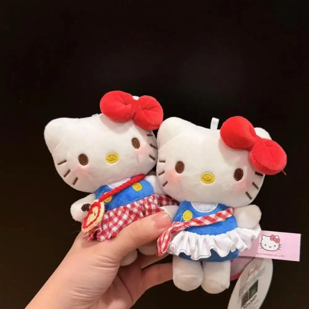 10CM Kawaii Sanrio Anime Hobby Hello Kitty Cartoon Pluszowa Lalka Brelok Torba Wisząca Dekoracja Prezent Urodzinowy