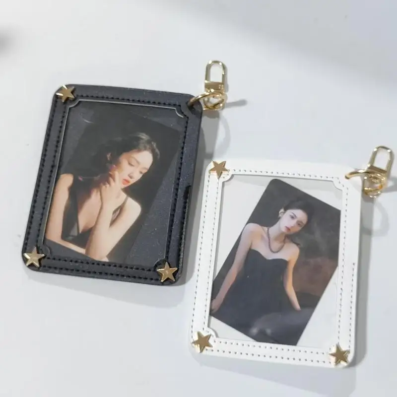Glitzernder Kpop-Fotokartenhalter mit Engelsflügel-Stern-Schlüsselanhänger, strapazierfähige, kratzfeste Fotohülle für den täglichen Gebrauch von Fans. – Detail 11
