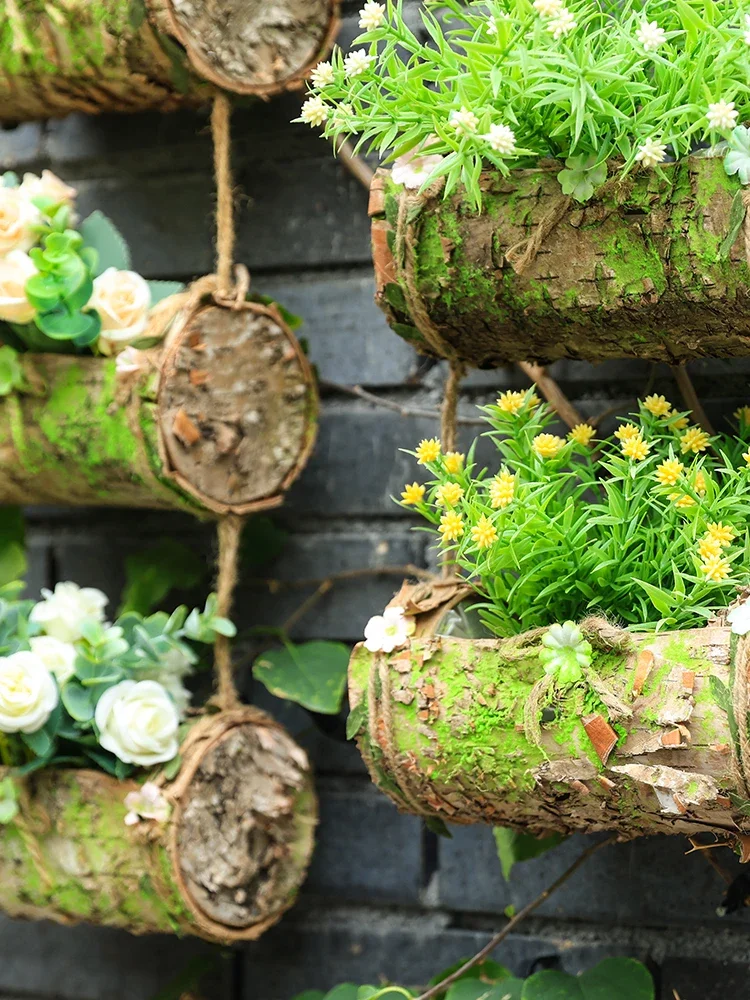 Decoración de pared Mori, artículos de flores, arte de flores para el hogar, decoración de pared pastoral creativa, colgante de micro paisaje, esquina de planta