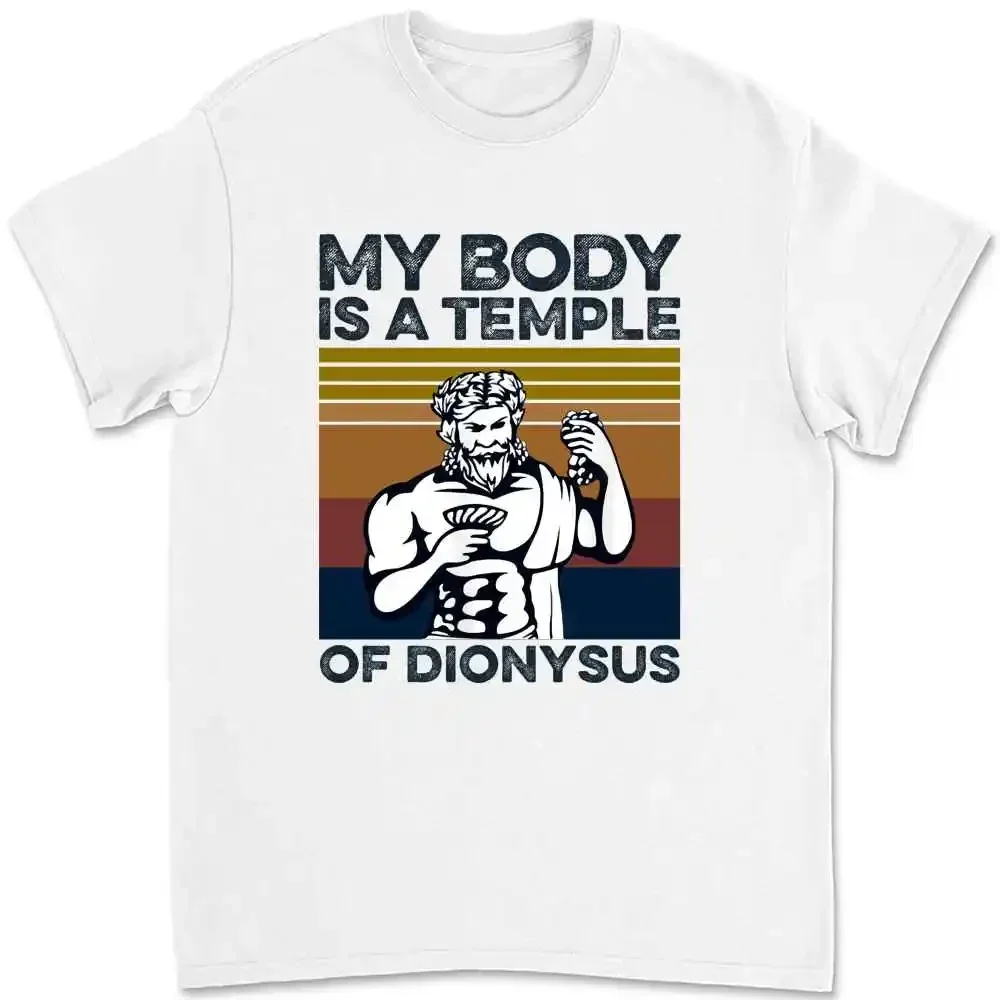 Bodybuilding My Body Is A Temple Of Dionysus T-shirt 0AUP