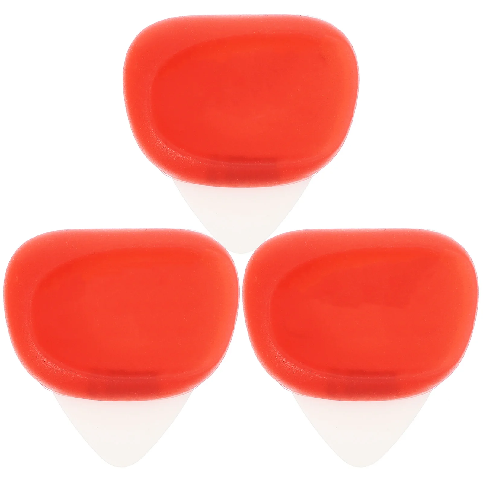 

Silicone Pick Set Portable Non Slip Thick Red Picks Acoustic Guitar Accessories Stringed Instrument Parts Plectrums Replacement