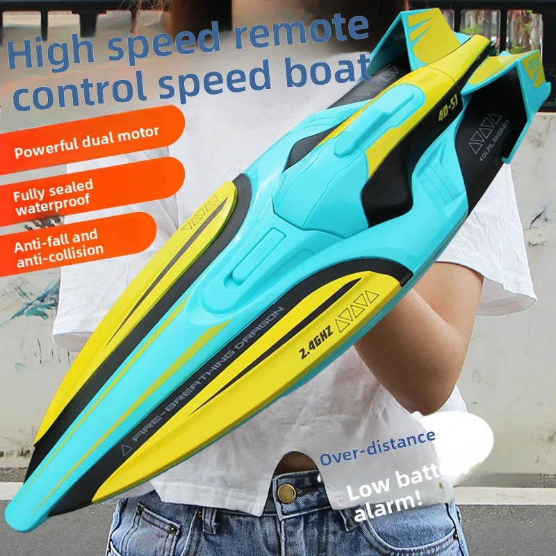 

Радиоуправляемая лодка, беспроводная электрическая лодка с длительным сроком службы батареи, высокоскоростной скоростной катер, детские игрушки, модель водного самолета, большой размер, водный гоночный лодка