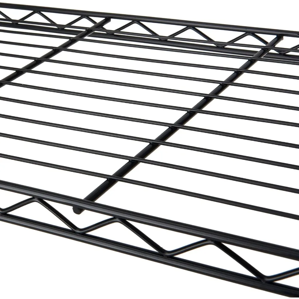 SINGAYE-Prateleira De Armazenamento Ajustável com Rodas, Heavy Duty Shelving Unidade, Rack De Armazenamento, Prateleiras De Arame para Garagem, 4 Tiers