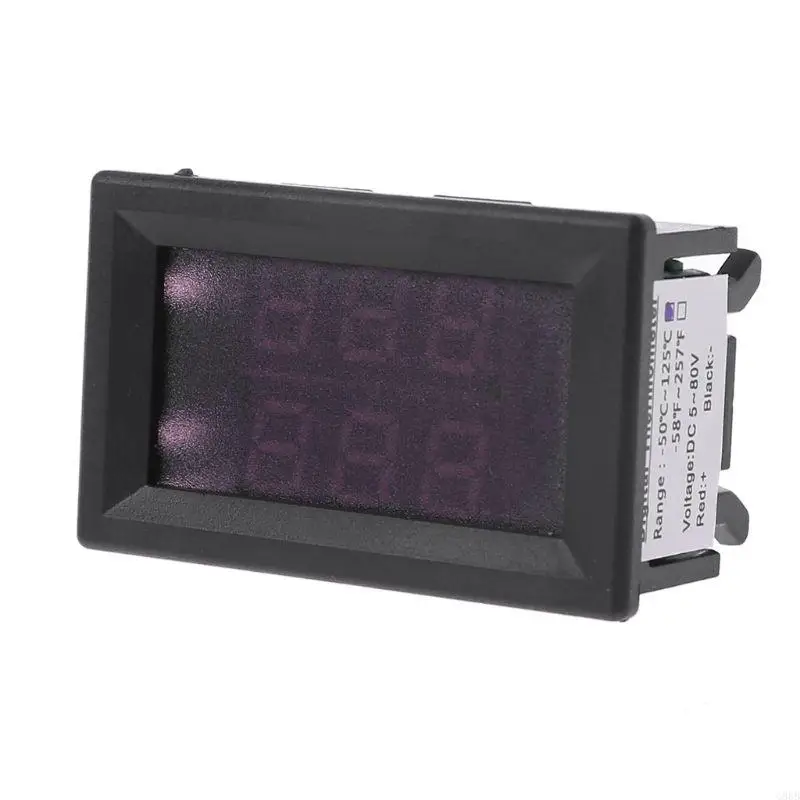 

G88B Multifunction High-precision Clock Inside Outside Car Temperature Battery Panel Meter Auto Accessories