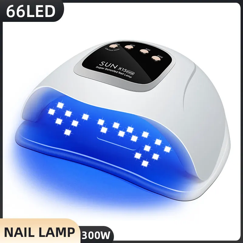 300W lampa do suszenia paznokci światło UV LED dla paznokcie żelowe z wyświetlaczem LCD profesjonalna lampa do Manicure ręcznie i narzędzia do pielęgnacji stóp