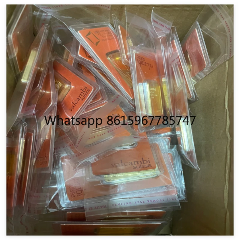 الجملة 5 جرام 20 جرام 31 جرام جودة عالية الذهب بار مطلية بالذهب السبائك غير المغناطيسي (ختم التعبئة والتغليف) الذهب بار ديكور المنزل