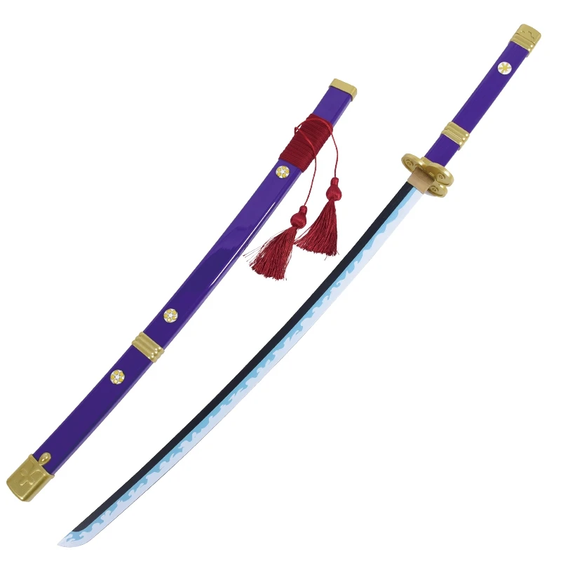 

Roronoa Zoro Cosplay Prop Sword Unarpened Autumn Water Feather Sla Bamboo Blade Anime Manga Costume Accories