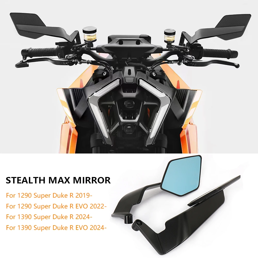 

For 1390 Super Du/ke R EVO Motorcycle Anti-glare Side Mirror 1290 Super Du/ke R 2022- Accessories Stealth Max Rearview Mirror