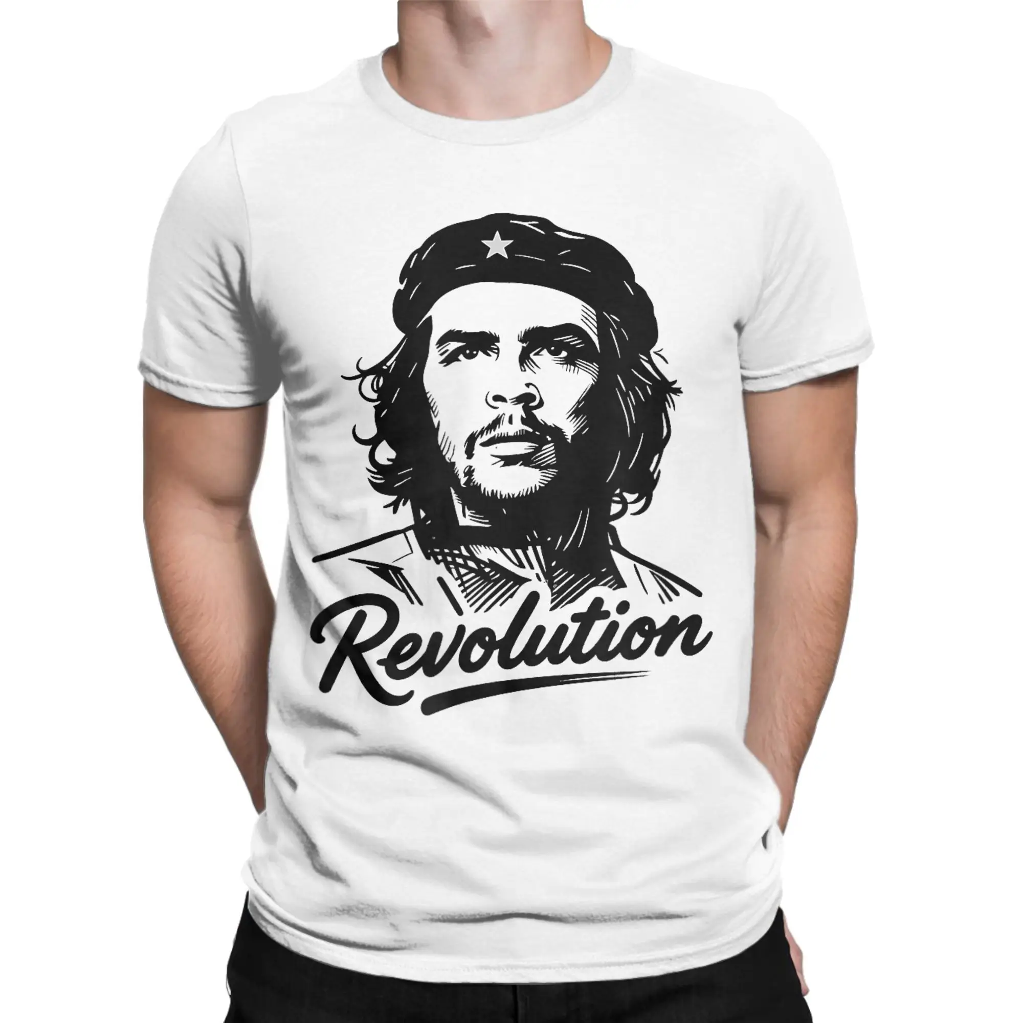 Ernesto Che Guevara Cuba T Shirts Men Pure Cotton Crazy T-Shirt Crewneck Cuban Guerrilla Tees Short Sleeve Clothes Classic