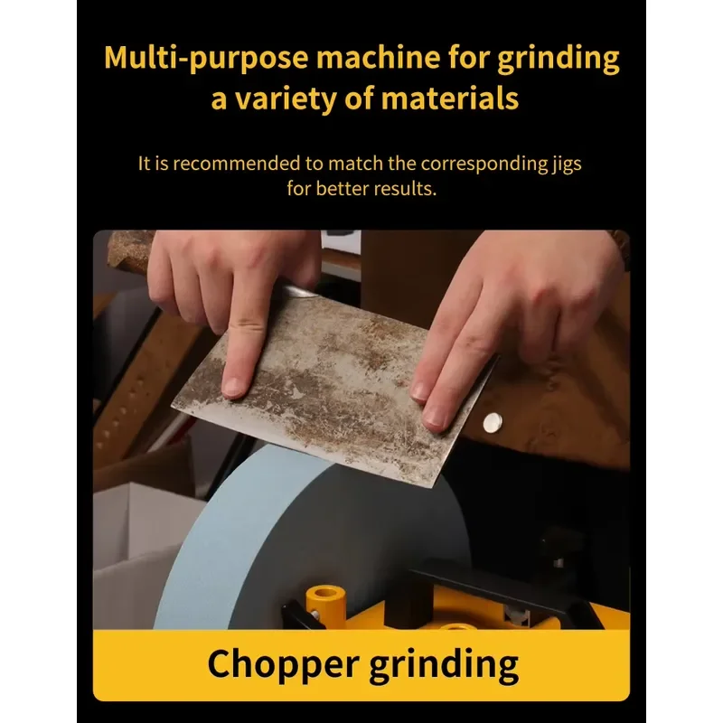 New Arrival 10-Inch Wet Sharpener 400W Knife Sharpening Benchtop Machine with Variable Speed Low Noise Metal Polishing view 2