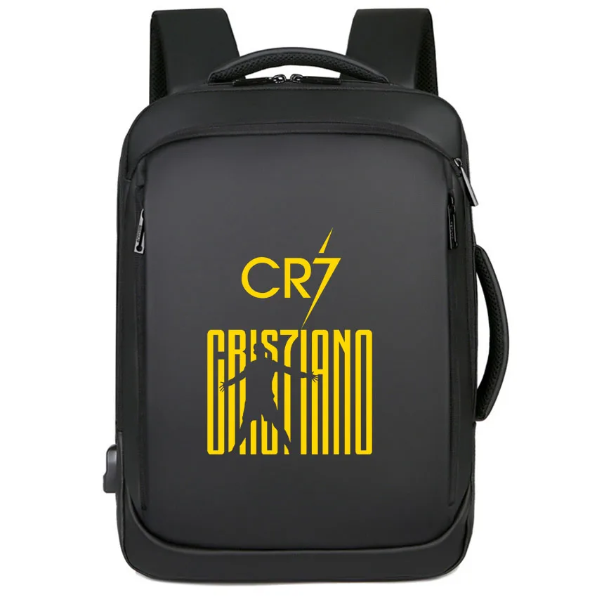 

Girl College Student Women Man Backpack Trendy Travel Lady Laptop Cute CR 7 Number Pattern Printed Backpack USB Charging
