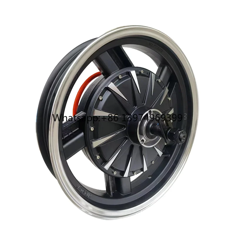 17 Inch Electric Motorcycle Motor 3000W Disc Brake Brushless Toothless 100KM/H Speed Waterproof Hub Motor