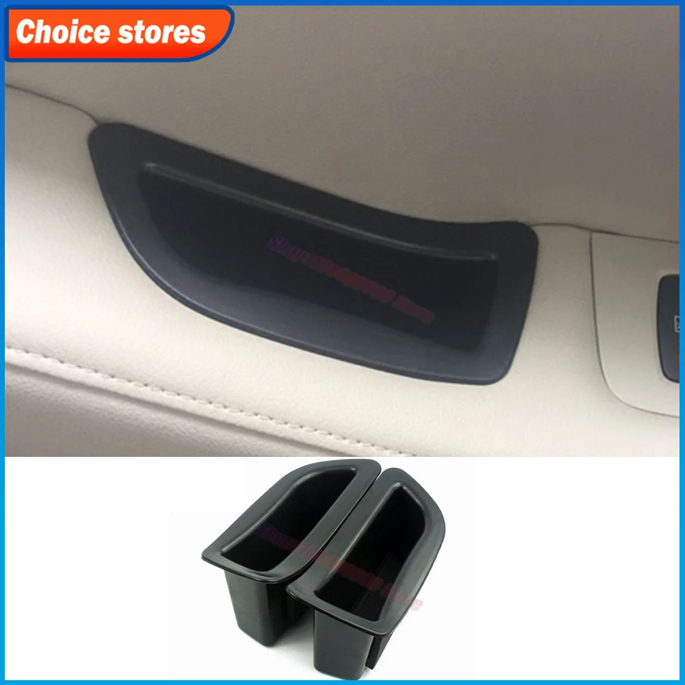 Car Door Handle Storage Box Organizer Card Phone Holder for Volvo V40 2012-2019 V60 P3 2010-2018 Auto Interior Accessories