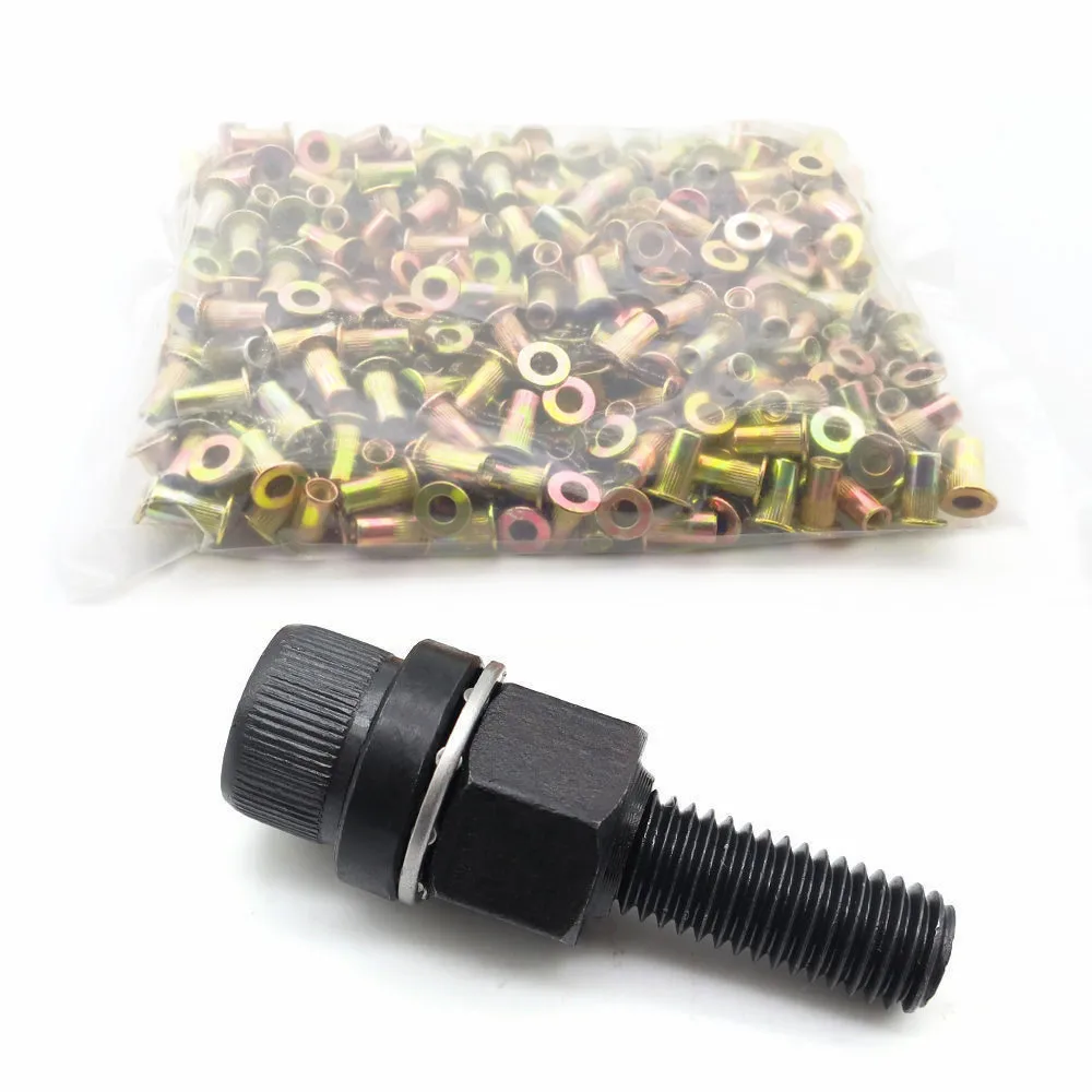 Kit de Herramientas para Remaches Manuales, Remachadora Manual, Herramienta de Instalación de Remaches M3-M10, Insertos Roscados para Reparación de Automóviles y Bricolaje