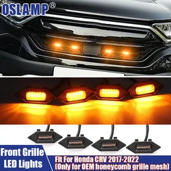 LED Car Lights Front Grille Signal Lamps Fit For Honda CRV 2017-2022 4Pcs Front Grille LED Light With Harness Cable Accessories