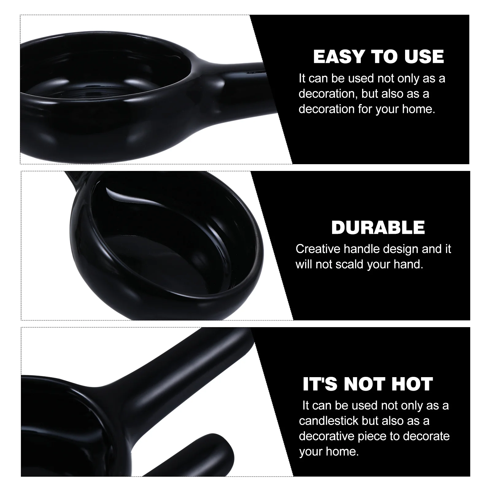 

3 Pcs Incense Holder Simple Ceramic Tabletop Stick Storage Tray for Decorative Candlestick
